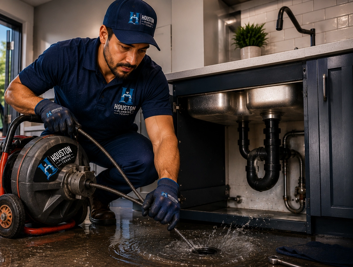 Professional drain cleaning service in Houston