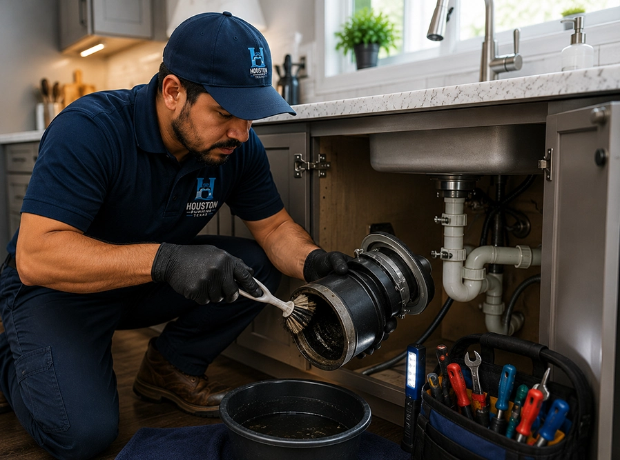 Professional garbage disposal repair in Houston