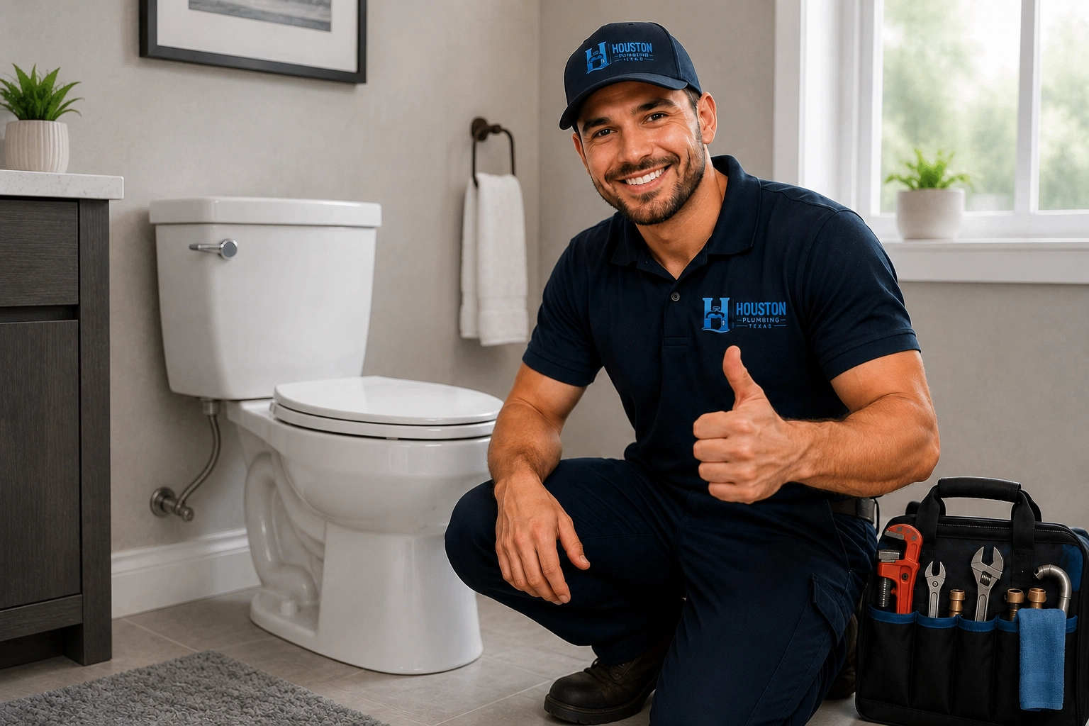 Professional toilet repair and bathroom plumbing service