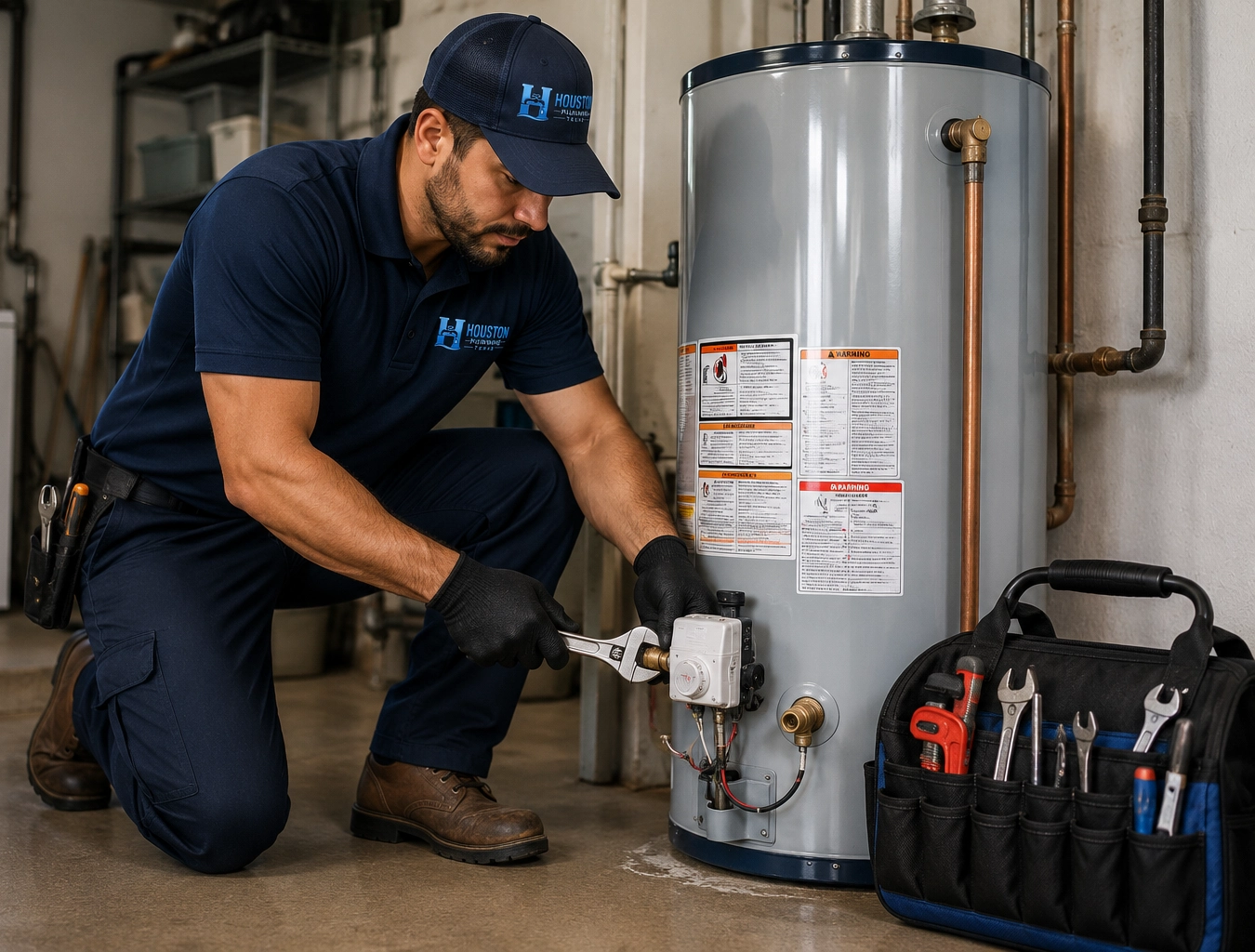 Water heater installation service in Houston