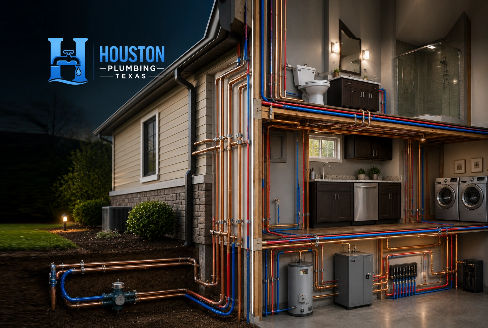 Professional whole house repiping and plumbing upgrade